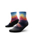 Outway Wanderlight Quarter chaussette de course unisexe - Bleu / Orange - paire, vue de trois quarts