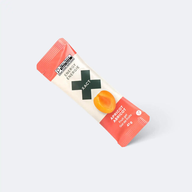 Xact Gel de fruits énergétique à l'abricot - Boîte de 24