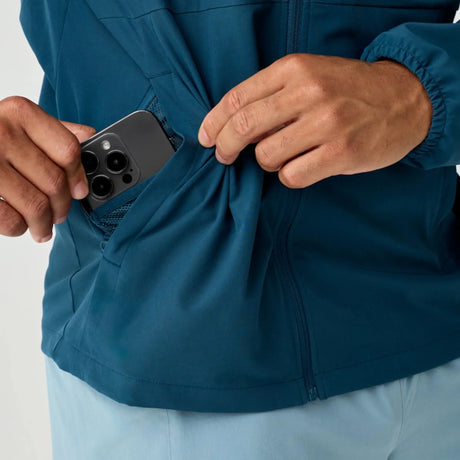 Brooks Canopy Jacket veste coupe-vent homme Indigo - détail