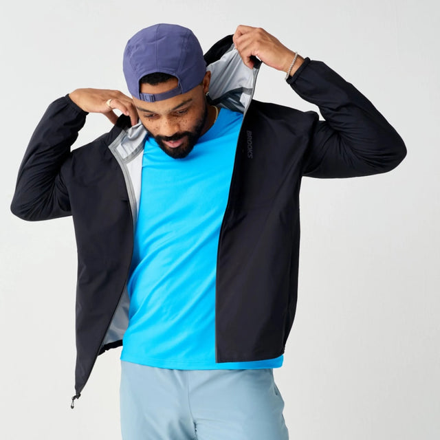 Brooks Canopy Waterproof Jacket veste imperméable homme Noir