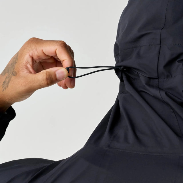 Brooks Canopy Waterproof Jacket veste imperméable homme Noir - détail