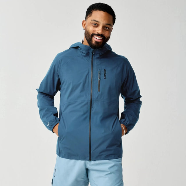 Brooks Canopy Waterproof Jacket veste imperméable homme Indigo