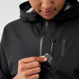 Brooks Canopy Waterproof Jacket women's waterproof jacket Black - detail