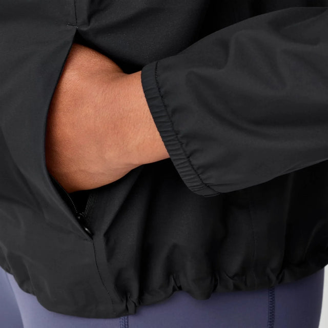 Brooks Canopy Waterproof Jacket veste imperméable femme Noir - détail