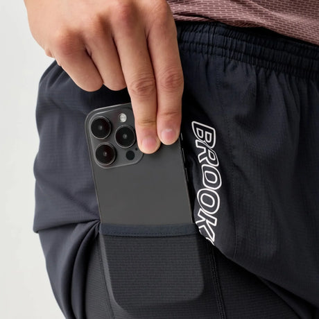 Brooks Cascadia short de trail 2-en-1 5 po pour homme - Noir