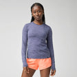 Brooks Luxe chandail de course à manches longues pour femme - Heather Nightfall