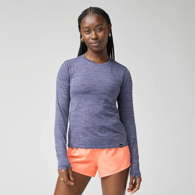 Brooks Luxe chandail de course à manches longues pour femme - Heather Nightfall