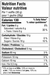 Krono Nutrition gaufrette énergétique Érable & Sel de mer — à l'unité — valeurs nutritives