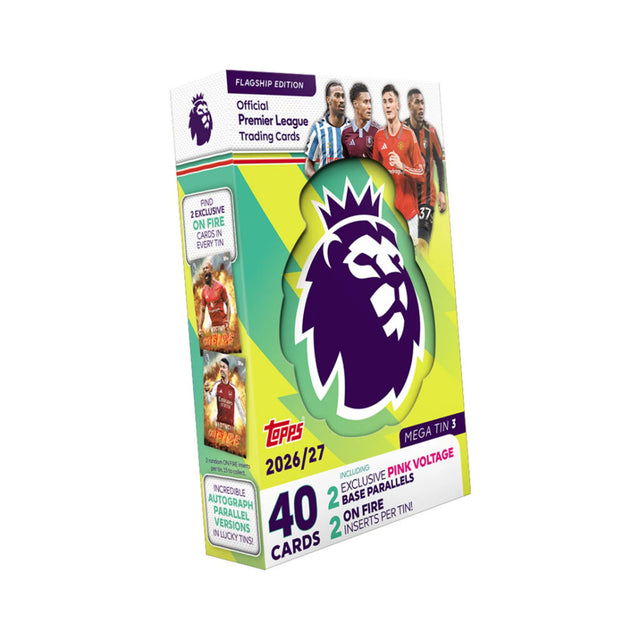 Topps Premier League 2026-27 Flagship — Mega Tin (40 cards)