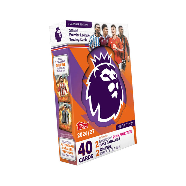 Topps Premier League 2026-27 Flagship — Mega Tin (40 cards)