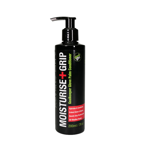 GloveGlu Moisturise+ Grip latex conditioner for goalkeeper gloves 200ml - front