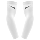 Manchons Nike Dri-FIT blancs