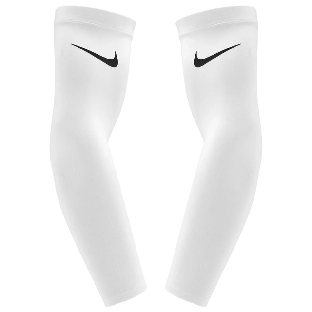 Manchons Nike Dri-FIT blancs