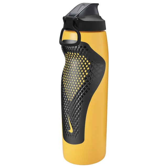 Bouteille d'eau Nike Refuel Locking Lid 24 oz or et noir, vue 2 | Nike Refuel Locking Lid 24 oz water bottle gold black, view 2