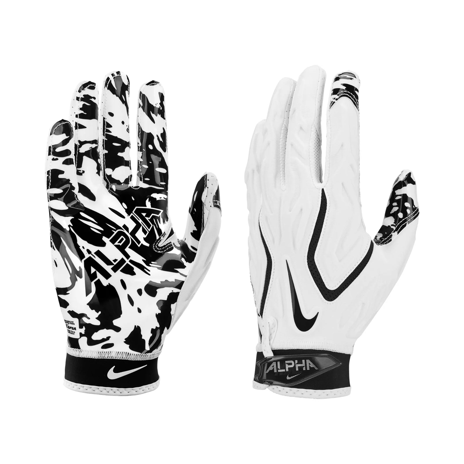 Gant de football rembourré Nike Superbad 8.0 FG blanc, vue 3 | Nike Superbad 8.0 FG padded football glove white, view 3