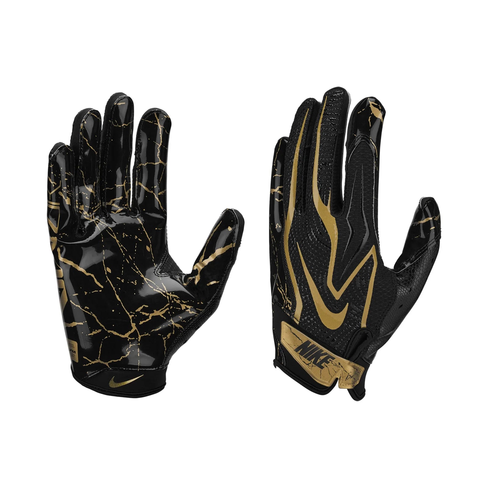 Gant de football Nike Vapor Jet 9.0 FG Energy noir et or, vue 3 | Nike Vapor Jet 9.0 FG Energy football glove black gold, view 3
