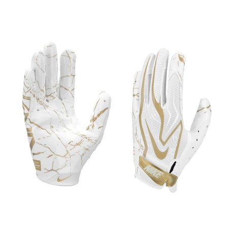 Gant de football Nike Vapor Jet 9.0 FG Energy blanc et or, vue 3 | Nike Vapor Jet 9.0 FG Energy football glove white gold, view 3