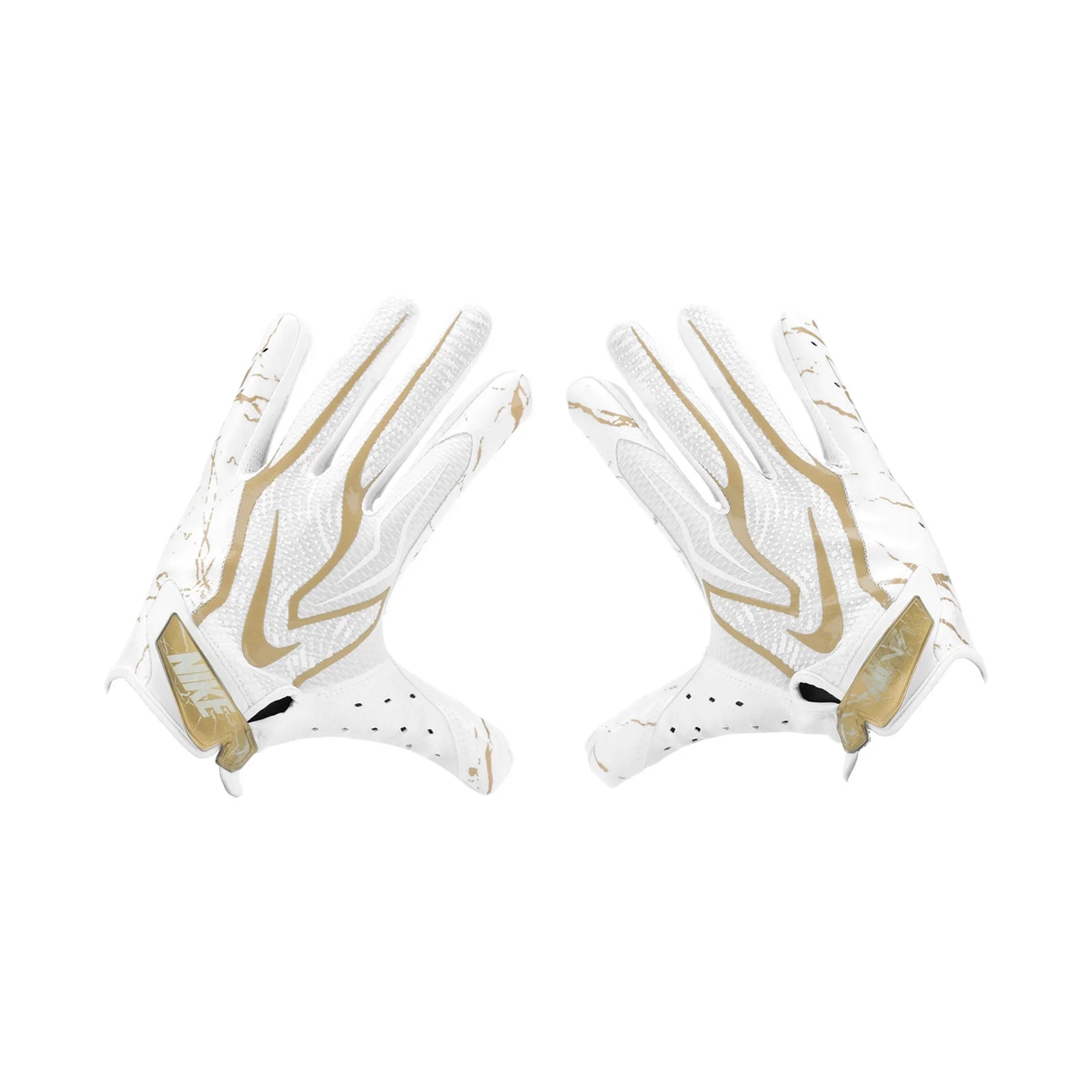 Gant de football Nike Vapor Jet 9.0 FG Energy blanc et or, vue 4 | Nike Vapor Jet 9.0 FG Energy football glove white gold, view 4
