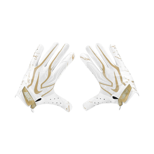 Gant de football Nike Vapor Jet 9.0 FG Energy blanc et or, vue 4 | Nike Vapor Jet 9.0 FG Energy football glove white gold, view 4