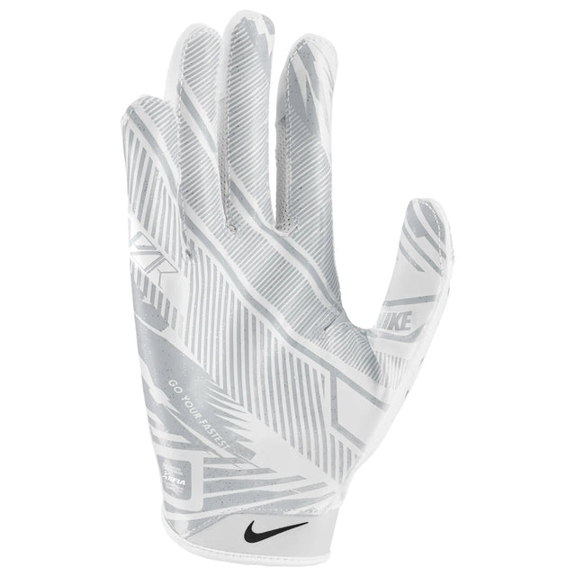 Gant de football Nike Vapor Jet 9.0 FG Energy blanc et platine, vue 2 | Nike Vapor Jet 9.0 FG Energy football glove white platinum, view 2
