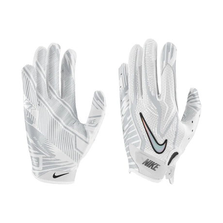 Gant de football Nike Vapor Jet 9.0 FG Energy blanc et platine, vue 3 | Nike Vapor Jet 9.0 FG Energy football glove white platinum, view 3