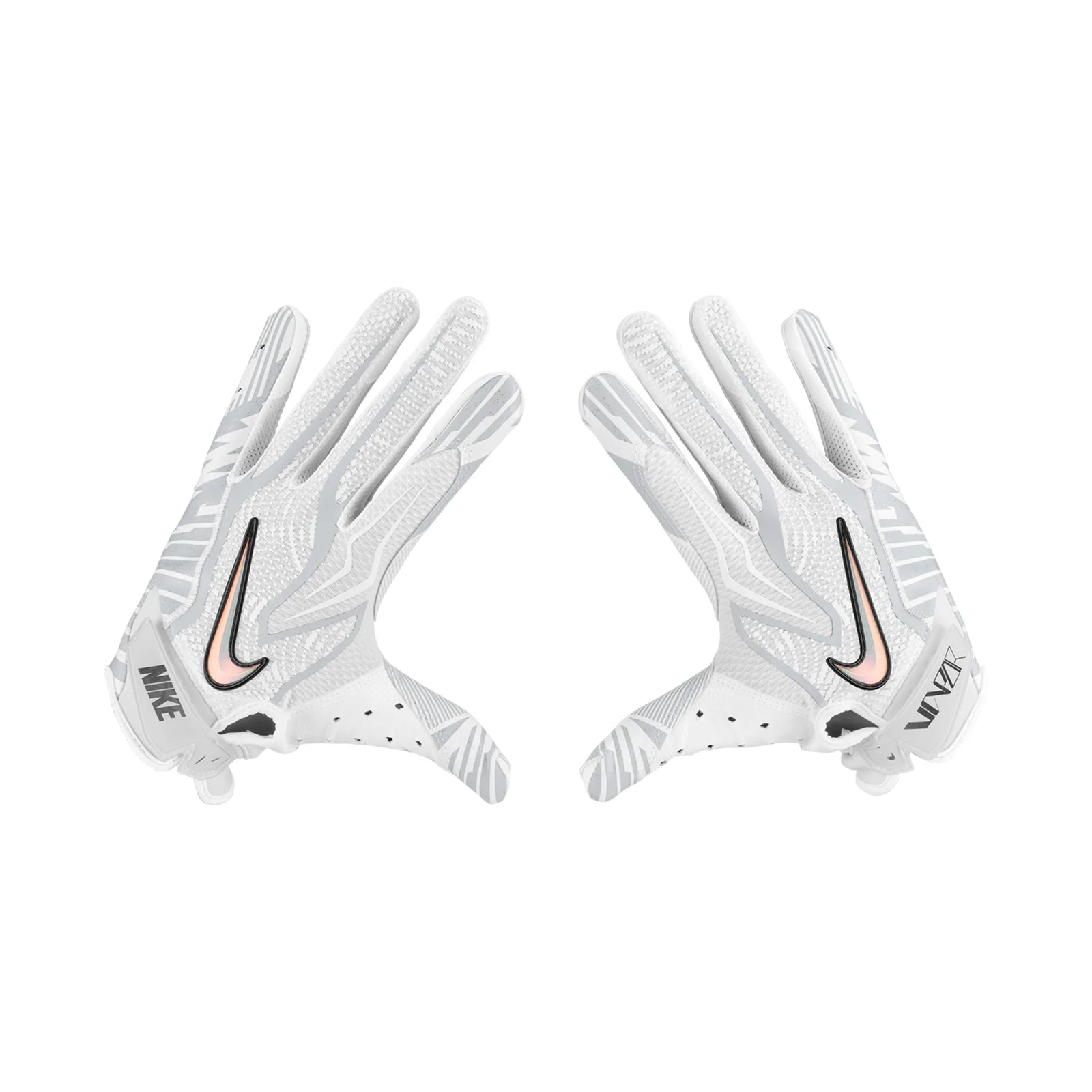 Gant de football Nike Vapor Jet 9.0 FG Energy blanc et platine, vue 4 | Nike Vapor Jet 9.0 FG Energy football glove white platinum, view 4