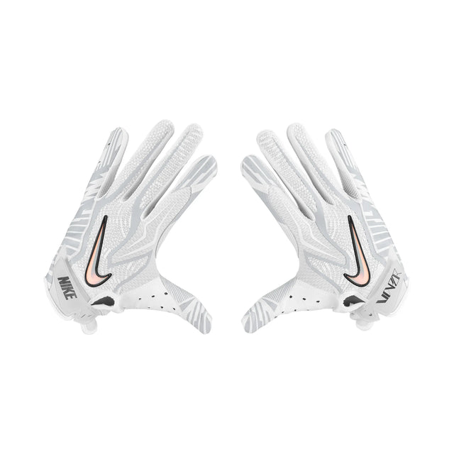 Gant de football Nike Vapor Jet 9.0 FG Energy blanc et platine, vue 4 | Nike Vapor Jet 9.0 FG Energy football glove white platinum, view 4