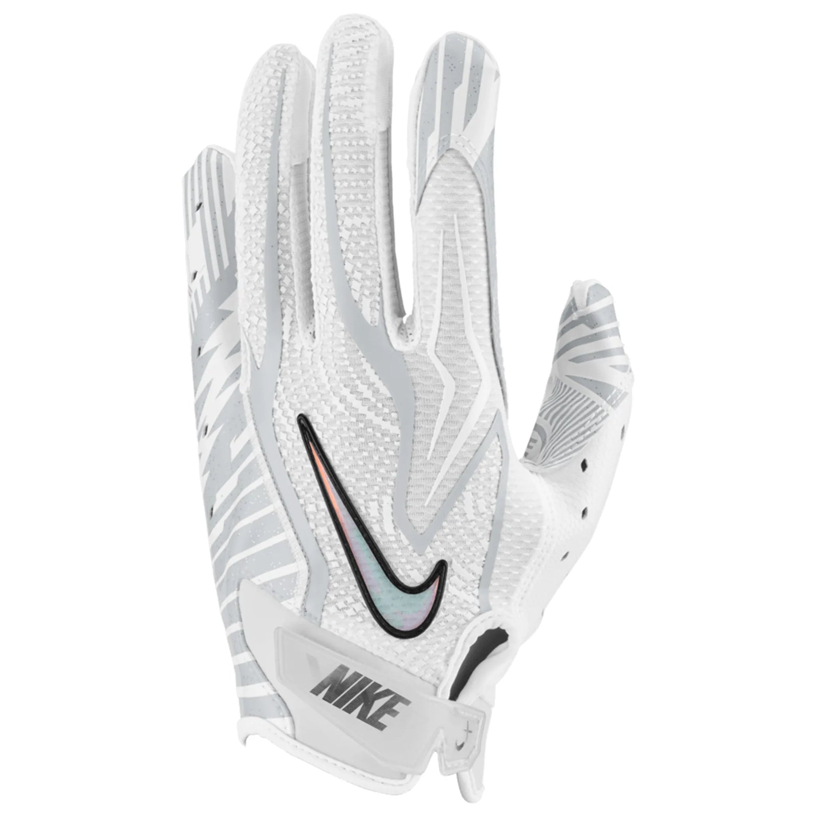 Gant de football Nike Vapor Jet 9.0 FG Energy blanc et platine, vue 5 | Nike Vapor Jet 9.0 FG Energy football glove white platinum, view 5