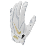 Gant de football Nike Vapor Jet 9.0 FG femme blanc et or | Nike Vapor Jet 9.0 FG women's football glove white gold