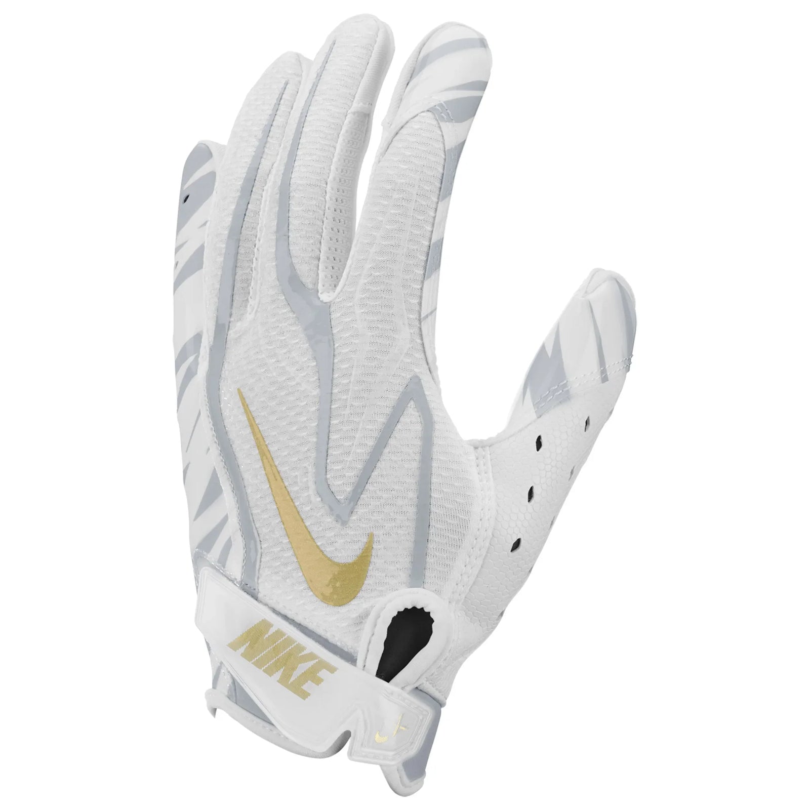 Gant de football Nike Vapor Jet 9.0 FG femme blanc et or | Nike Vapor Jet 9.0 FG women's football glove white gold