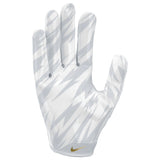 Gant de football Nike Vapor Jet 9.0 FG femme blanc et or, vue 2 | Nike Vapor Jet 9.0 FG women's football glove white gold, view 2
