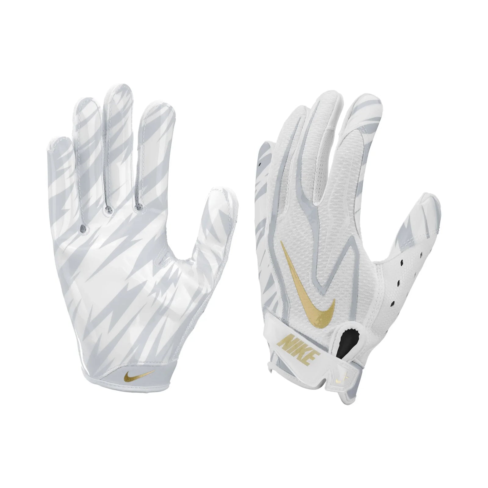 Gant de football Nike Vapor Jet 9.0 FG femme blanc et or, vue 3 | Nike Vapor Jet 9.0 FG women's football glove white gold, view 3