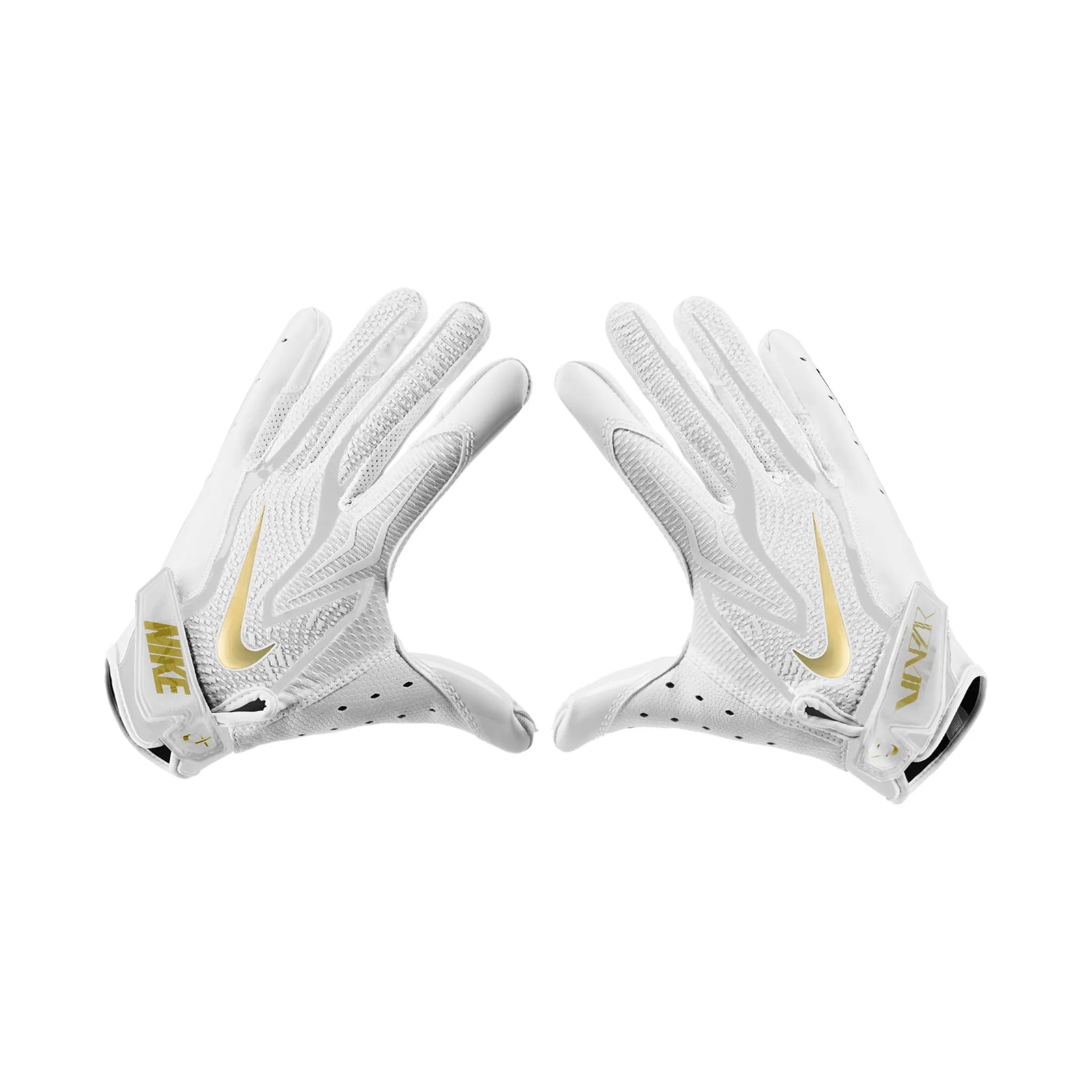 Gant de football Nike Vapor Jet 9.0 FG femme blanc et or, vue 4 | Nike Vapor Jet 9.0 FG women's football glove white gold, view 4