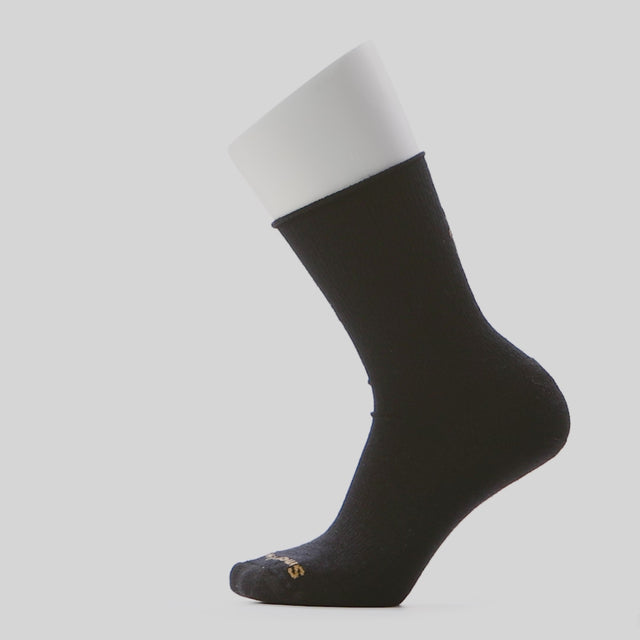 Smartwool chaussette de tous les jours Roll Top unisexe -Noir
