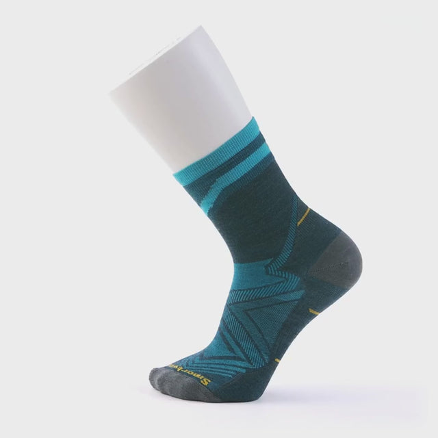 Smartwool Run Zero Cushion mi-chaussettes de course à motif homme - Bleu crépuscule