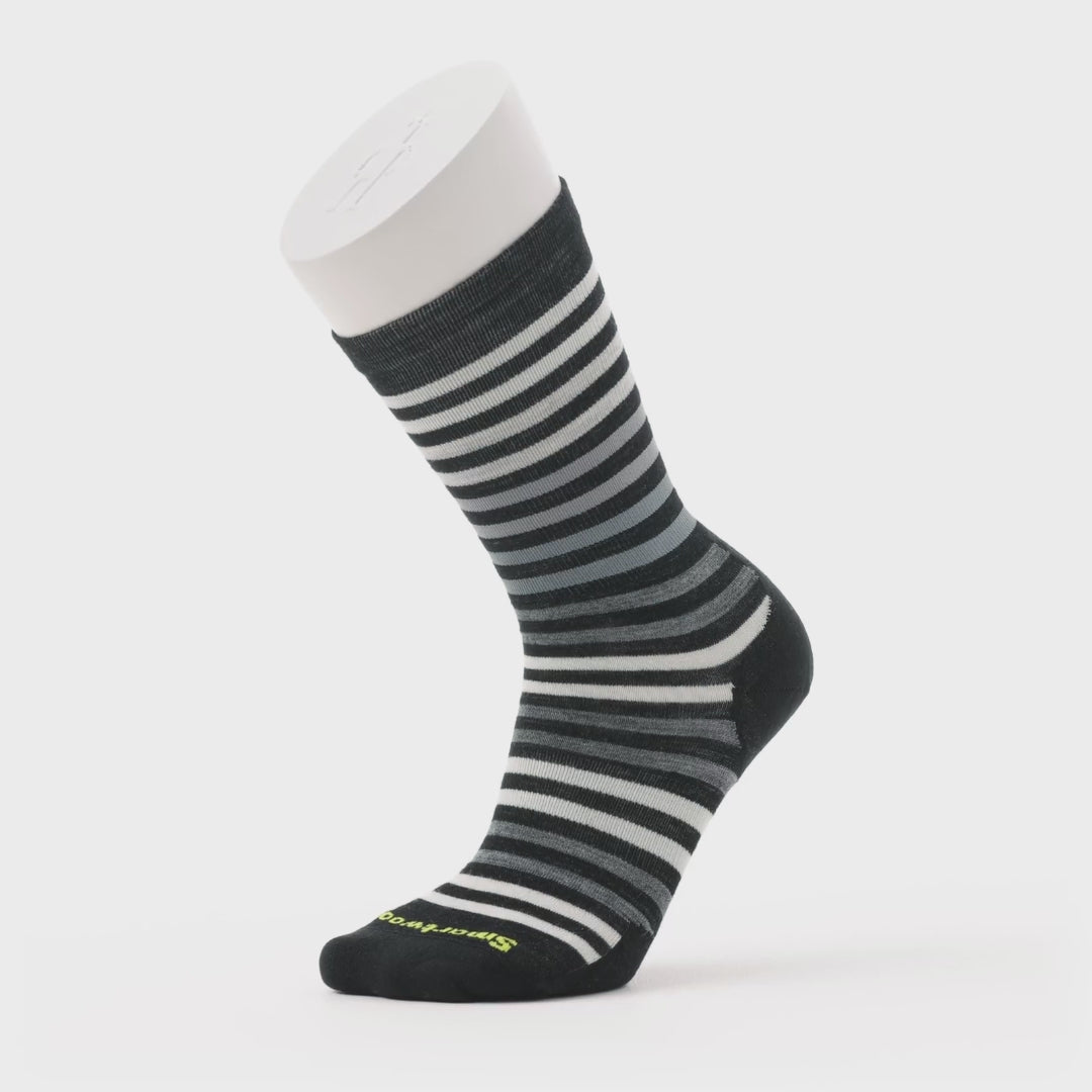 Smartwool chaussette de tous les jours Spruce Street pour homme - Noir / Blanc