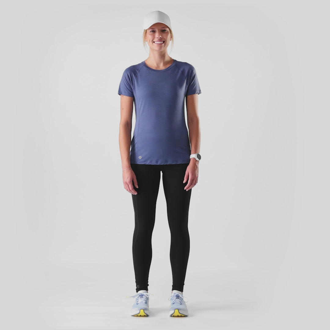 Smartwool Active Ultralite t-shirt femme - Bleu nuit tombante