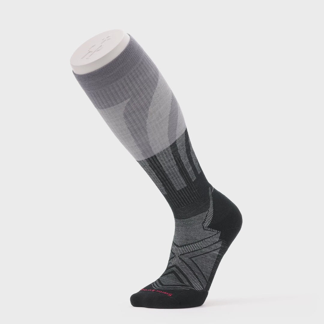 Smartwool Run Compression OTC chaussettes de course unisexes video - noir