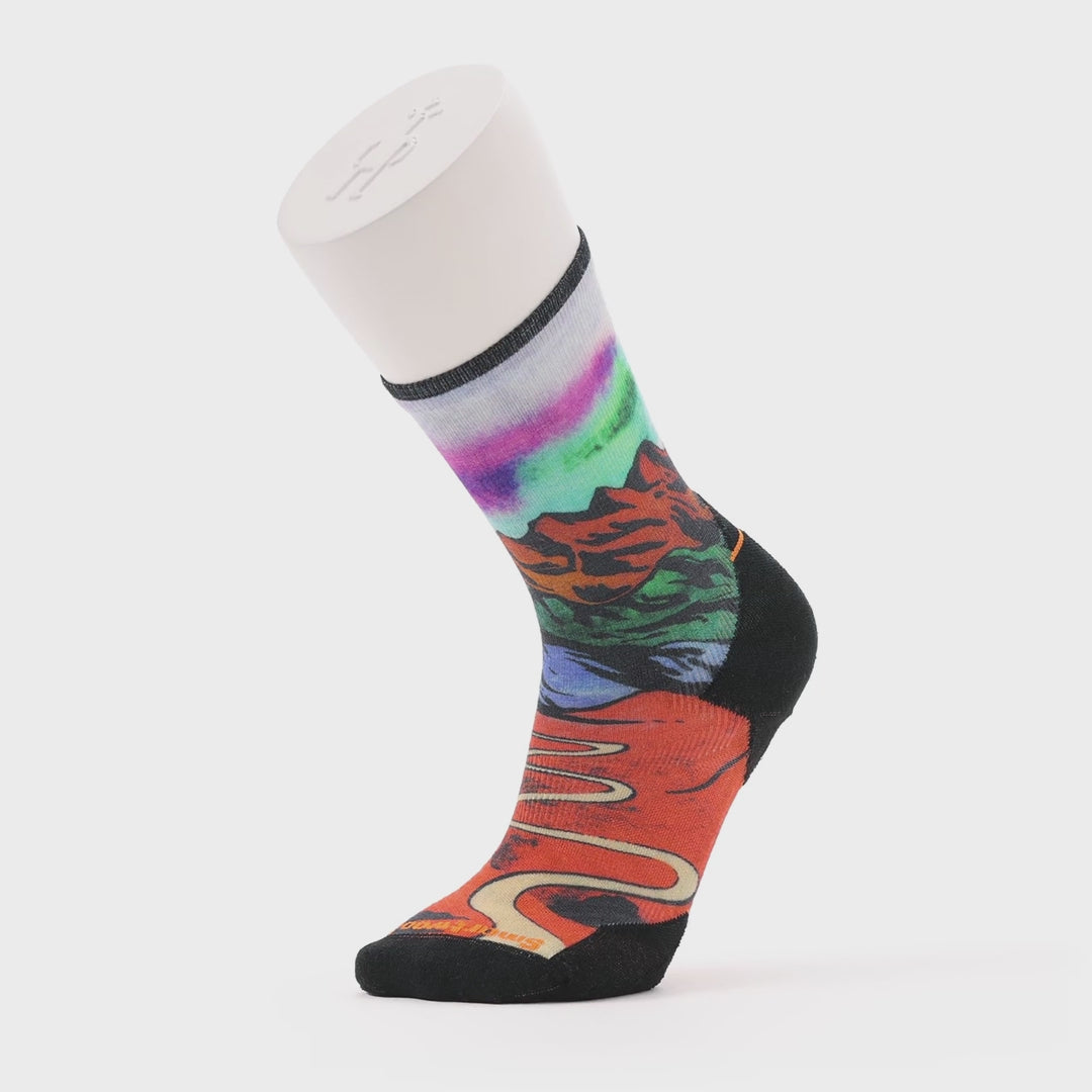 Smartwool chaussettes unisexes de course en sentier à coussin ciblé unisexe video - rouille