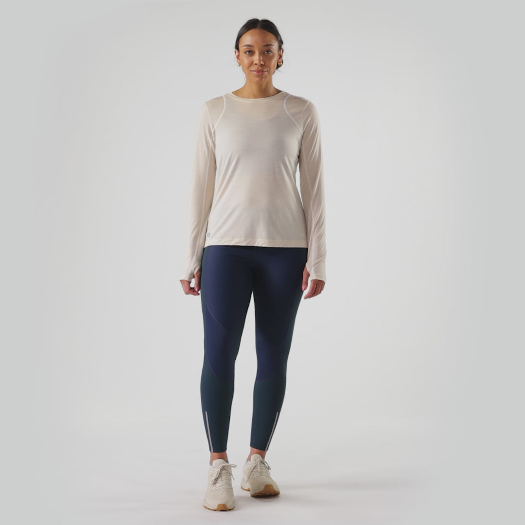 Smartwool pantalon coupe-vent Active Fleece pour femme - Marine foncé