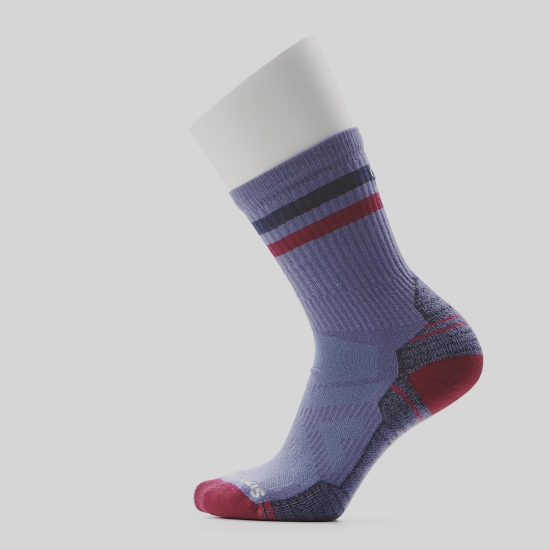 Smartwool chaussettes tube Hike Light Cushion à rayures femme live - Bleu nuit tombante