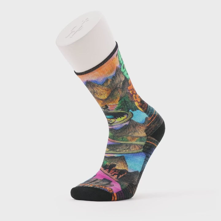 Smartwool chaussettes de randonnée à coussin mince unisexes video - rose puissant