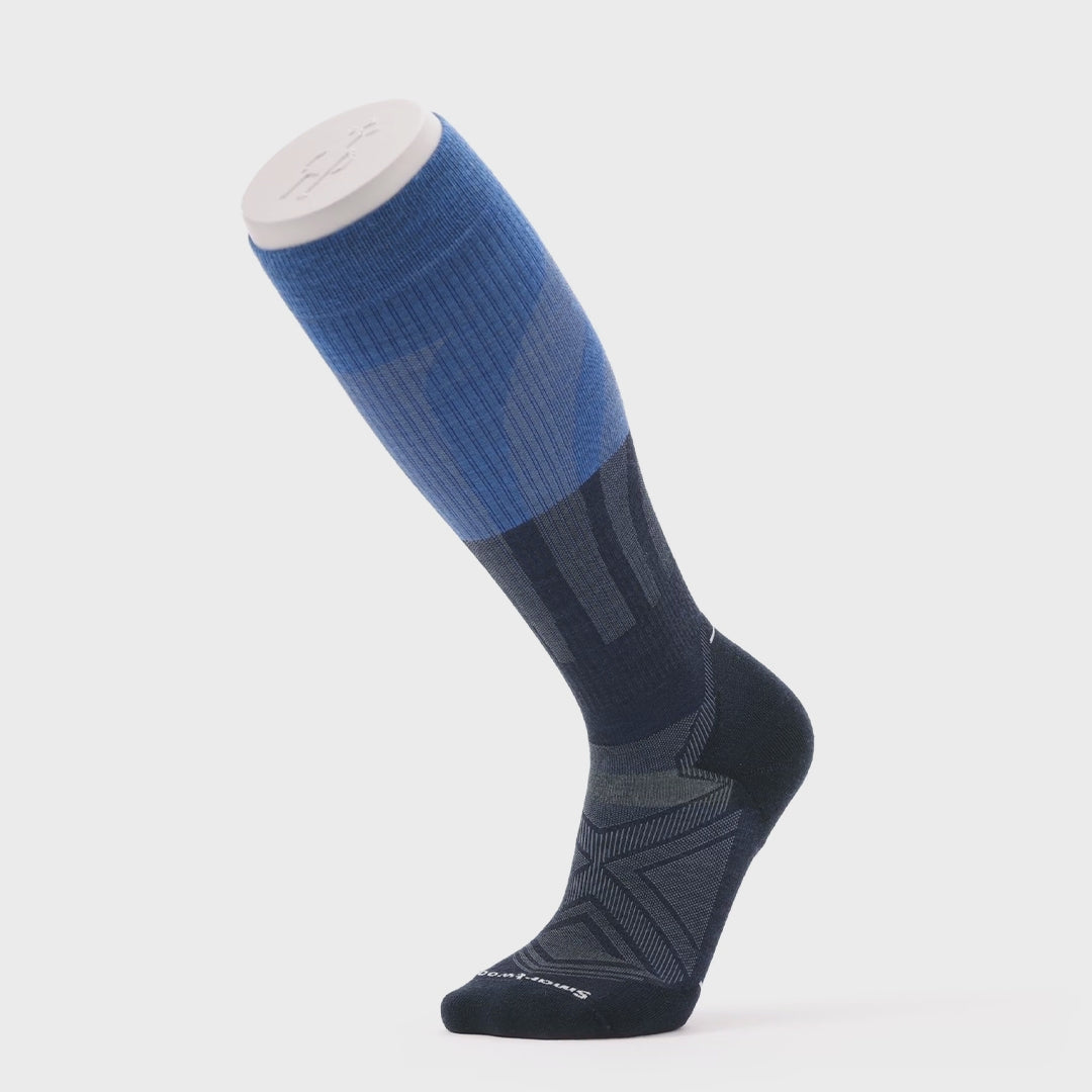 Smartwool Run Compression OTC chaussettes de course unisexes - Marine foncé