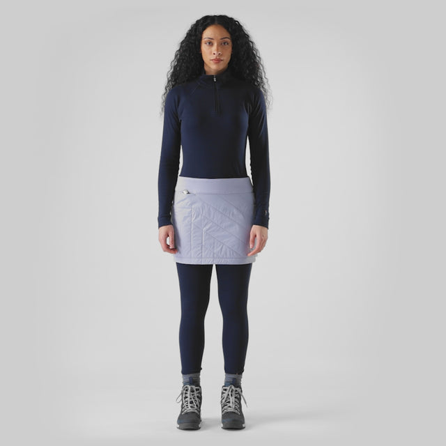 Smartwool Smartloft jupe à enfiler pour femme - Bleu Nuit Tombante Glaciale