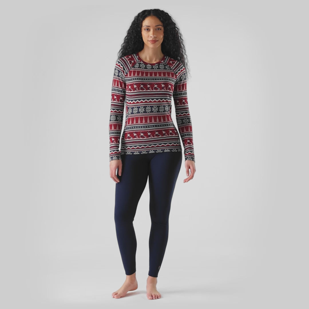 Smartwool haut de base Classic Thermal Merino femme - Après-Ski Cassis