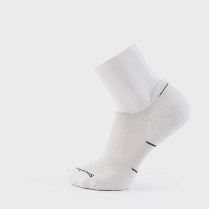Smartwool Run Targeted Cushion chaussettes basses blanc noir homme