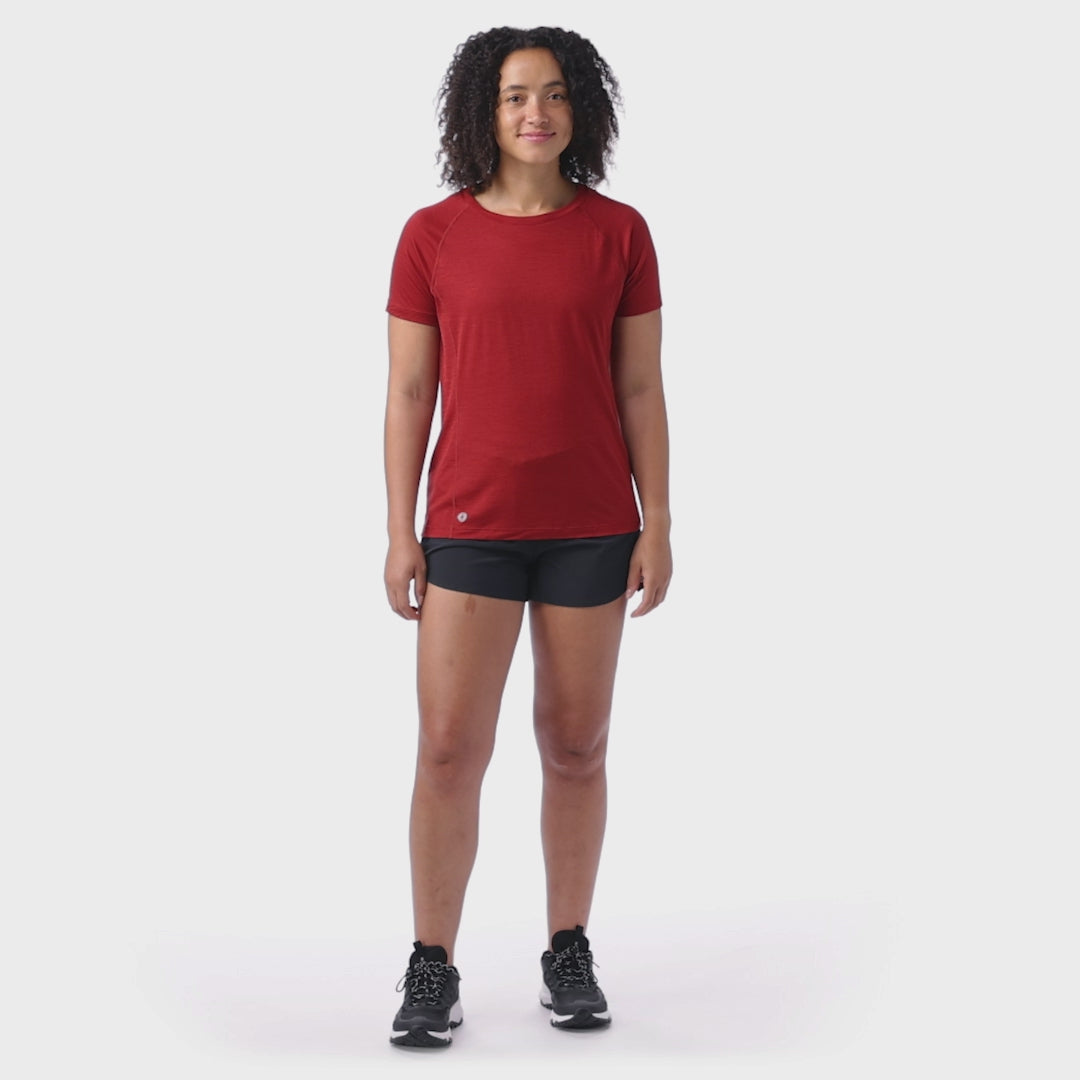 Smartwool Merino Active Ultralite T-shirt à manches courtes femme -Cassis