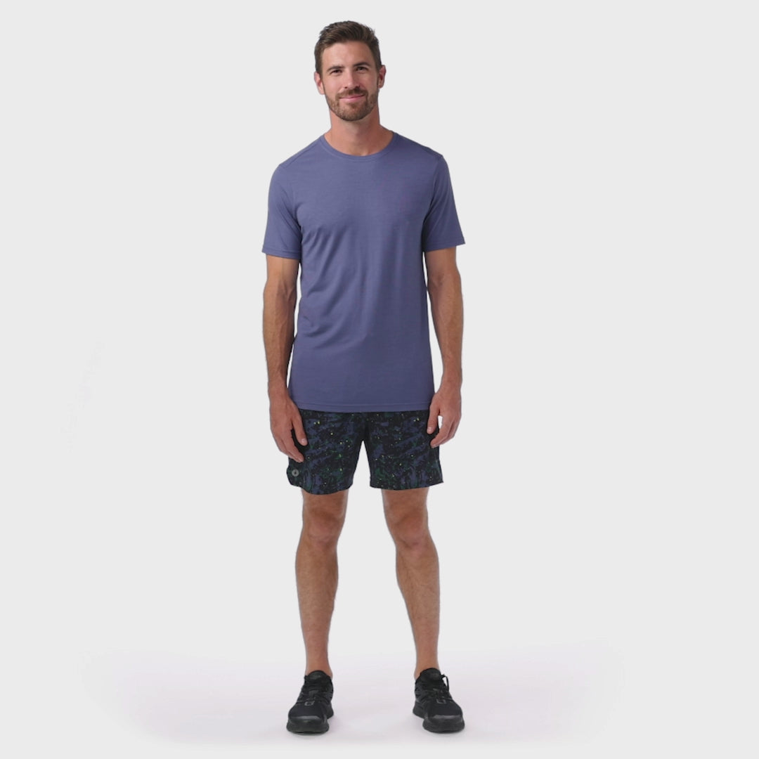 Smartwool T-shirt Active pour homme - Bleu nuit tombante