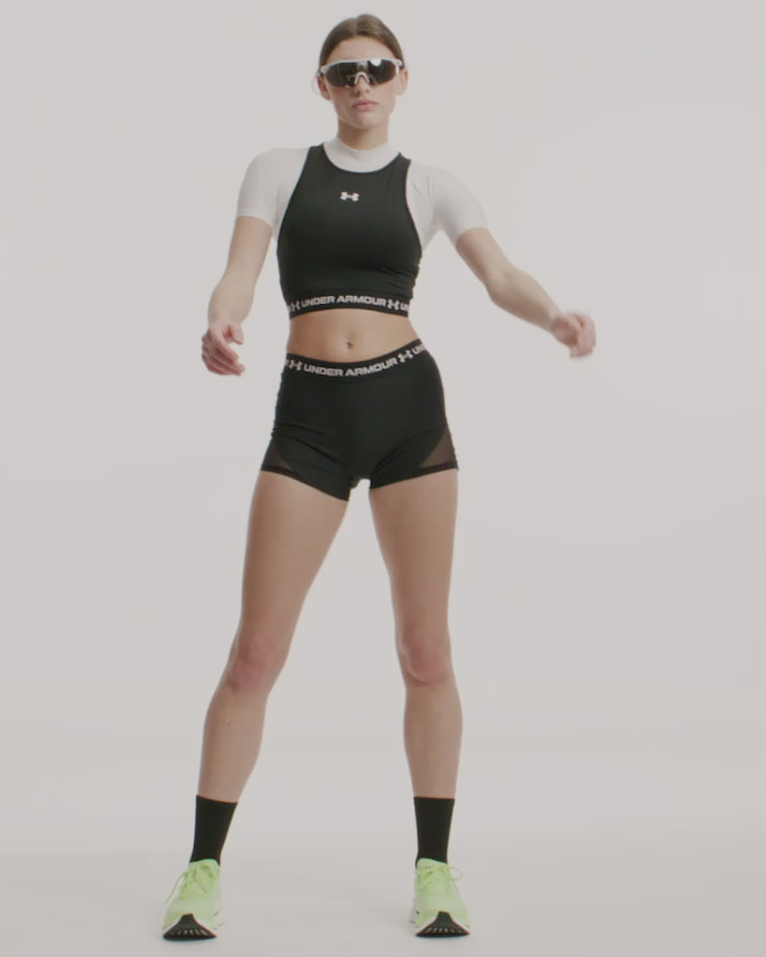 Under Armour HeatGear Mesh camisole pour femme - Ultimate Black / White