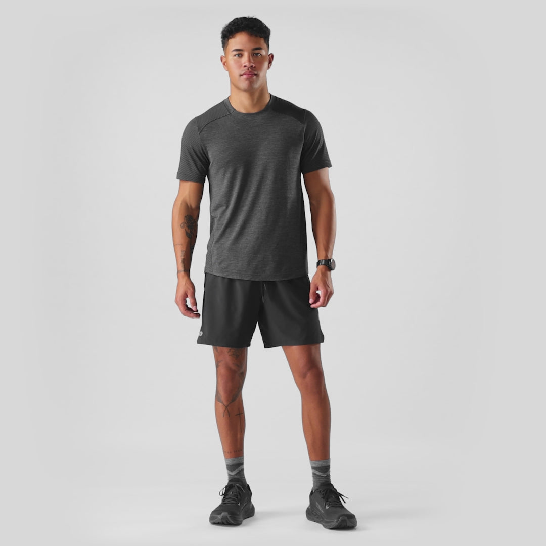 Smartwool short Active doublé 18 cm (7 po) pour homme - Noir